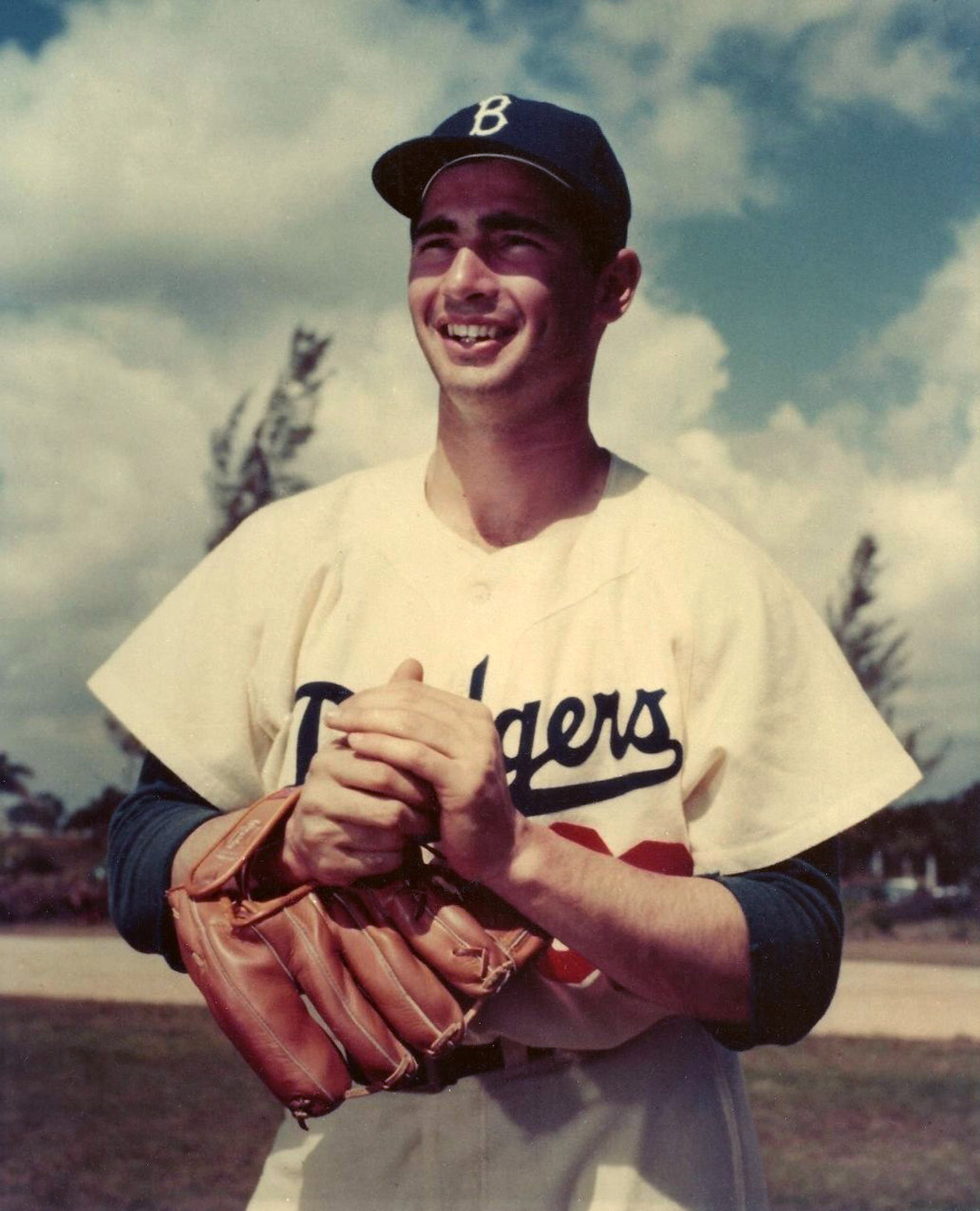 1955 Sandy Koufax Game Worn Brooklyn Dodgers Rookie Jersey, MEARS, Lot  #80115