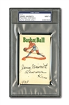 1939 JAMES NAISMITH SIGNED AND INSCRIBED BASKETBALL CARD (MINT PSA/DNA 9 SIGNATURE)
