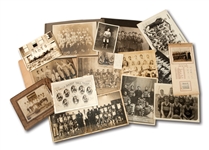 EARLY 1900S THROUGH 1940S MAINLY AFRICAN-AMERICAN BASKETBALL TEAM PHOTO LOT OF 17