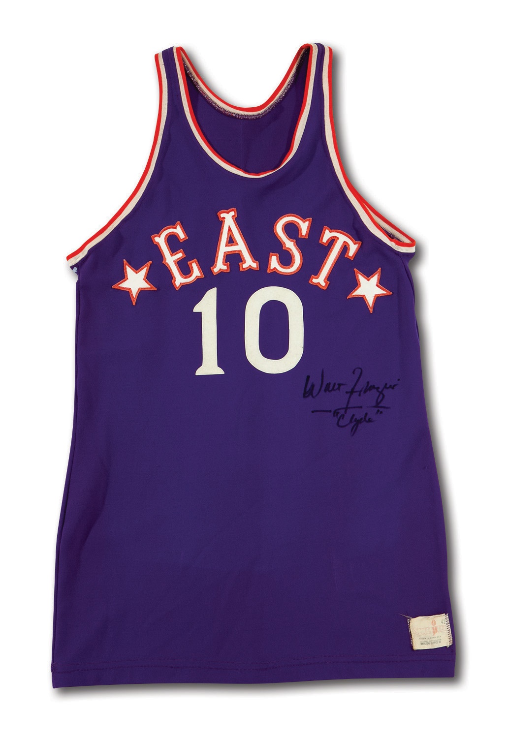 Walt Frazier New York Knicks Autographed Mitchell & Ness Purple 1972 NBA  All-Star Swingman Jersey