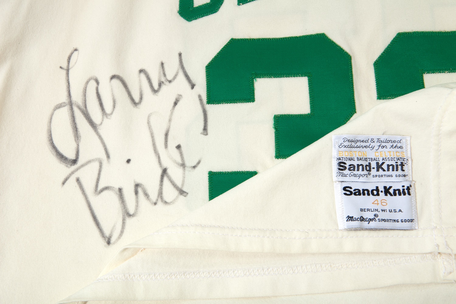 Circa 1986-87 Larry Bird Game Worn Boston Celtics Jersey., Lot #81284