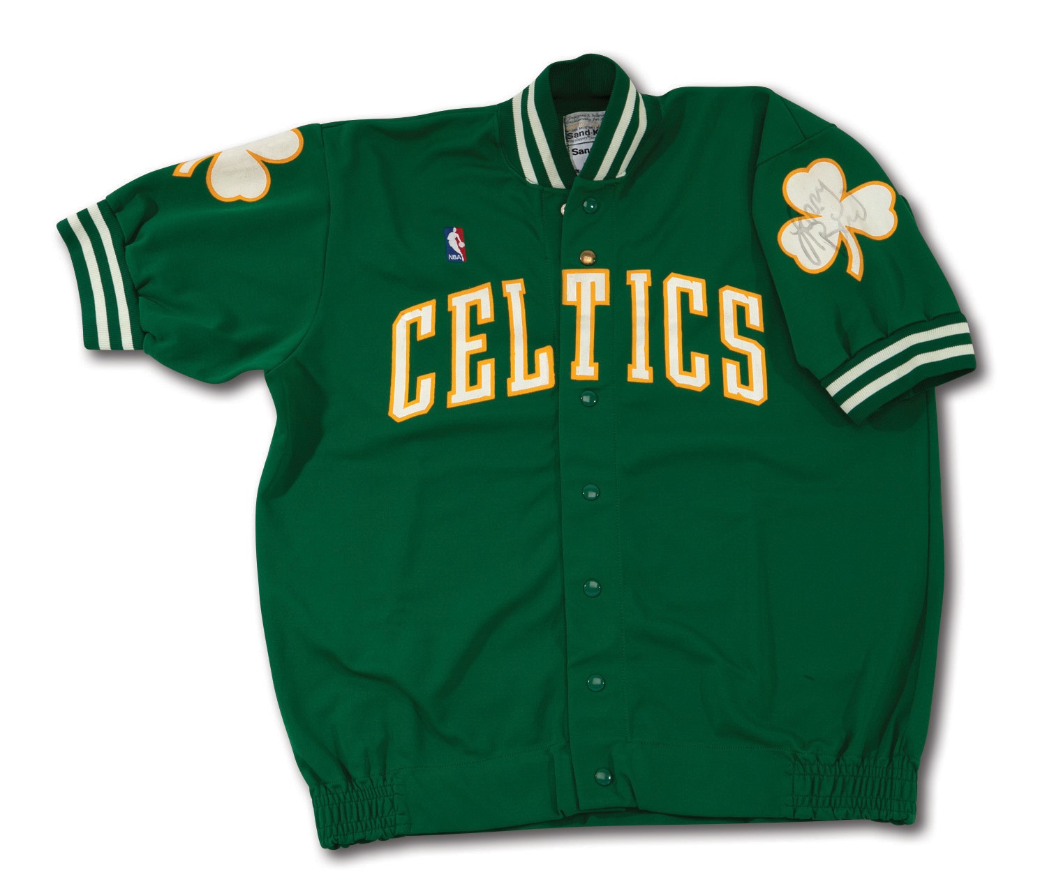 Larry Bird Signed Boston Celtics Nike NBA 75 Warmup Jacket Auto