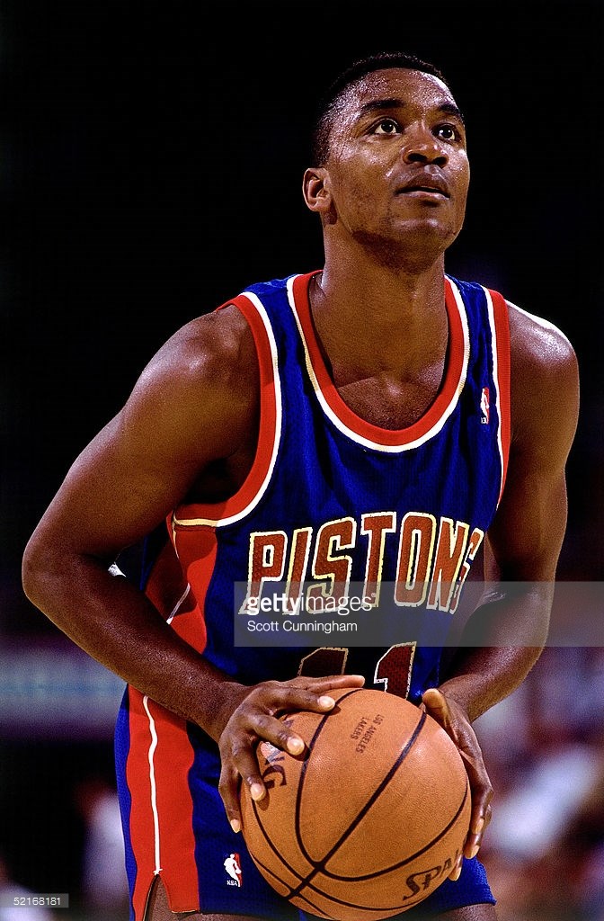 1990-91 Isiah Thomas Game Worn & Signed Detroit Pistons Jersey., Lot  #53647
