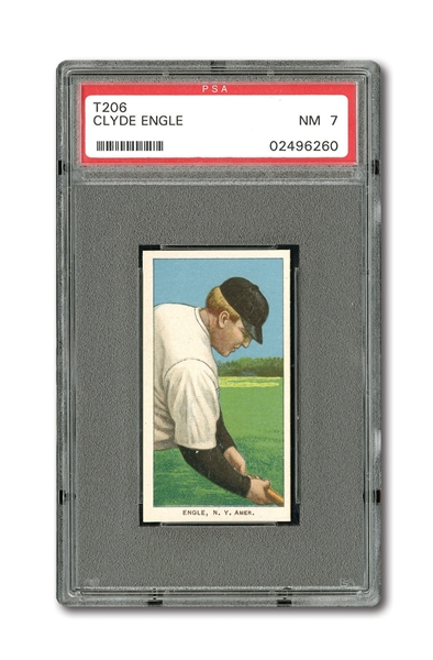 1909-11 T206 CLYDE ENGLE NM PSA 7