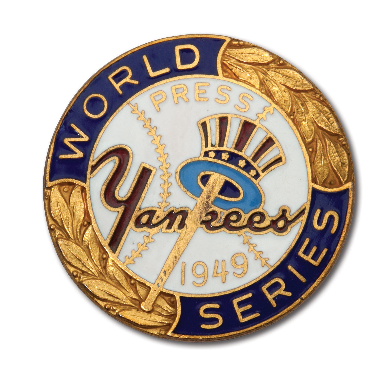 1936 NEW YORK YANKEES NEW YORK GIANTS WORLD SERIES MLB BASEBALL HAT LAPEL  PIN