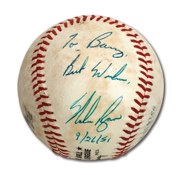 9/26/1981 NOLAN RYAN GAME USED & SIGNED BASEBALL FROM HIS 5TH NO HITTER (ASTROS EMPLOYEE LOA)