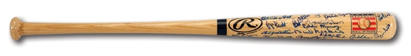 ROBIN YOUNTS HALL OF FAMER MULTI-SIGNED COMMEMORATIVE ADIRONDACK BAT WITH 41 AUTOGRAPHS (YOUNT LOA)