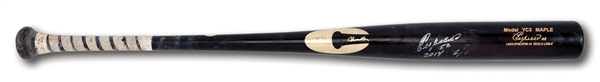 2014 YOENIS CESPEDES SIGNED & INSCRIBED CHANDLER PROFESSIONAL MODEL GAME USED BAT (ANDERSON AUTHENTICS)
