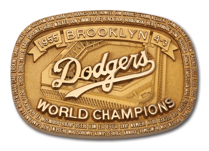 1955 BROOKLYN DODGERS LIMITED EDITION BELT BUCKLE MADE BY JOSTENS
