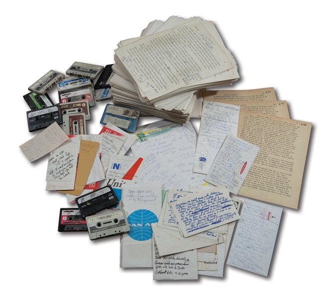 THE "BALL FOUR" ARCHIVE - JIM BOUTONS COMPREHENSIVE PERSONAL COLLECTION OF ORIGINAL NOTES, DRAFTS, TAPES, CORRESPONDENCE, AND OTHER MANUSCRIPT MATERIALS USED TO CREATE ONE OF THE MOST GROUNDBREAKING AND INFLUENTIAL BOOKS EVER WRITTEN (BOUTON LOA)