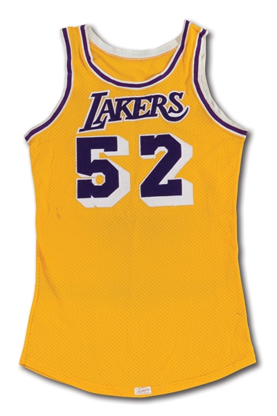 EARLY 1980S JAMAAL WILKES LOS ANGELES LAKERS GAME WORN HOME JERSEY (MEARS A10, HOLLYWOOD AGENT COLLECTION)