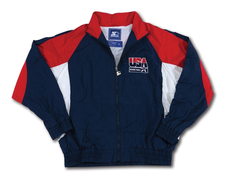 CHUCK DALYS 1992 OLYMPIC "DREAM TEAM" USA BASKETBALL GAME WORN WARM-UP JACKET (PHOTO-MATCHED, DALY COLLECTION)