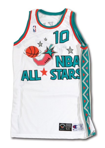 1996 CHARLES BARKLEY AUTOGRAPHED NBA WESTERN CONFERENCE ALL-STAR GAME WORN JERSEY (MEARS A10)
