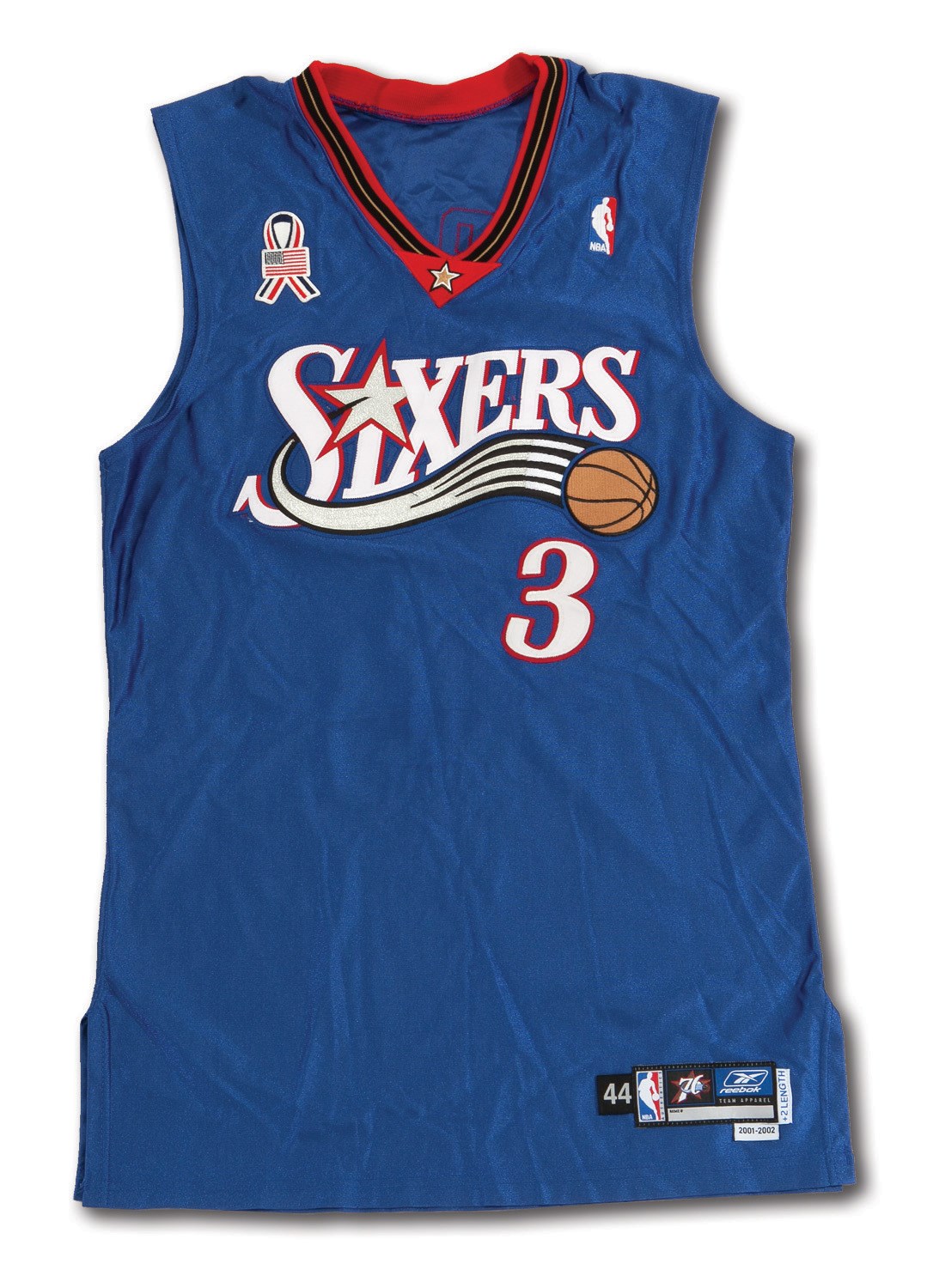 Lot Detail - 2002 Allen Iverson Number 6 NBA All-Star Game-Used