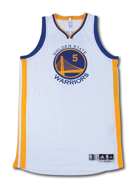 4/16/2016 MARREESE SPEIGHTS GOLDEN STATE WARRIORS PLAYOFF OPENER (VS. HOU) GAME WORN HOME JERSEY (MEIGRAY LOA)