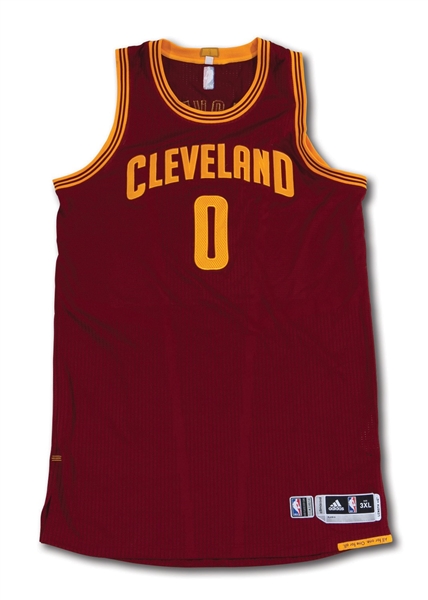 11/16/2016 KEVIN LOVE SIGNED CLEVELAND CAVALIERS GAME WORN ROAD JERSEY - 27 PTS. & 16 REBS. (PHOTO-MATCHED, NBA SOURCE)