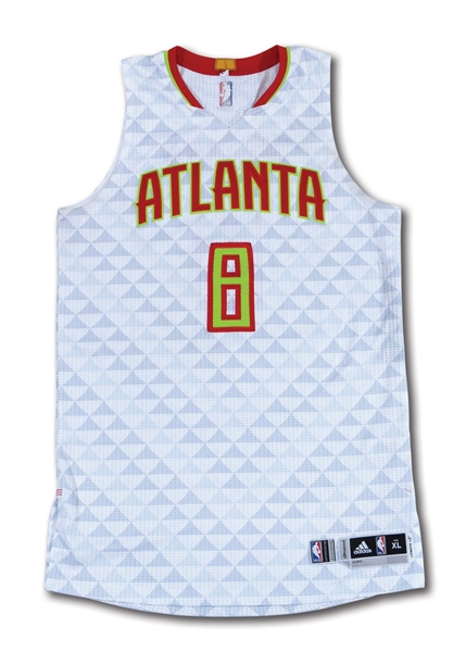 11/8/2016 DWIGHT HOWARD SIGNED ATLANTA HAWKS GAME WORN JERSEY - 7 PTS. & 17 REBS. IN WIN OVER CAVS (NBA SOURCE, PHOTO-MATCHED)