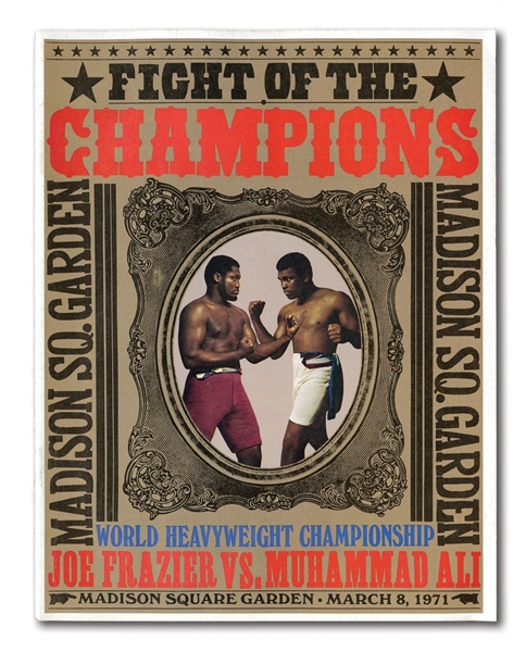 MARCH 8, 1971 MUHAMMAD ALI VS. JOE FRAZIER I "FIGHT OF THE CENTURY" ORIGINAL PROGRAM (MINT)