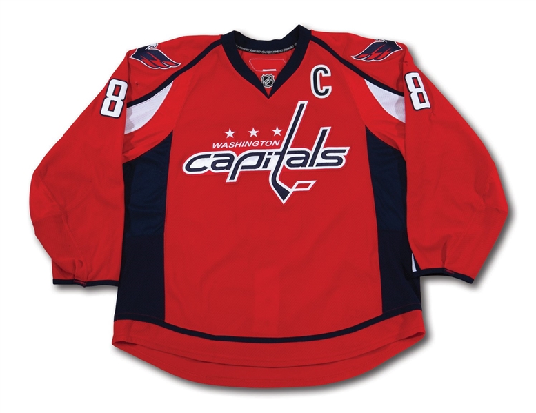 2009-10 ALEX OVECHKIN WASHINGTON CAPITALS GAME WORN JERSEY (50-GOAL & 100-POINT SEASON - 1ST TEAM NHL ALL-STAR - TED LINDSAY AWARD) PHOTO MATCHED (CAPITALS/MEIGRAY LOA)