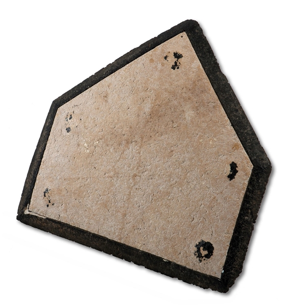 ORIGINAL HOME PLATE FROM LANE FIELD, HOME OF PCL SAN DIEGO 1936-57 (SDHOC COLLECTION)