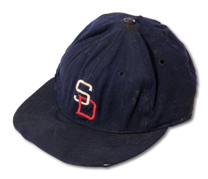 C.1956 SAN DIEGO PADRES (PCL) GAME WORN CAP (SDHOC COLLECTION)