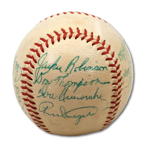 1954 BROOKLYN DODGERS TEAM SIGNED BASEBALL (SDHOC COLLECTION)