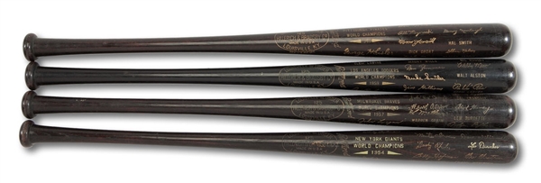 LOT OF (21) NATIONAL LEAGUE WORLD SERIES CHAMPIONS TEAM BLACK BATS (SDHOC COLLECTION)