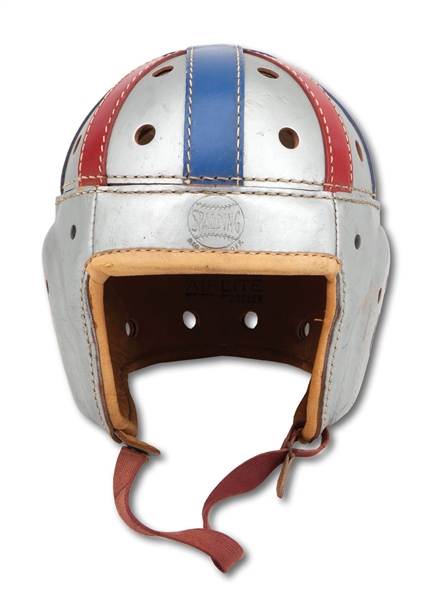 1940 AMBROSE "AMBY" SCHINDLER (USC) COLLEGE ALL-STAR GAME (VS. GREEN BAY PACKERS) WORN SPALDING HELMET (SDHOC COLLECTION)
