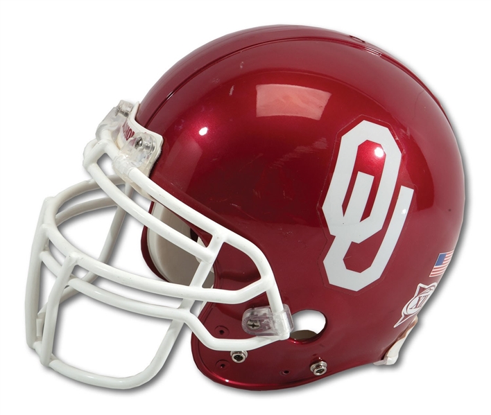 2004-06 ADRIAN PETERSON ATTRIBUTED OKLAHOMA SOONERS GAME USED HELMET (SDHOC COLLECTION)