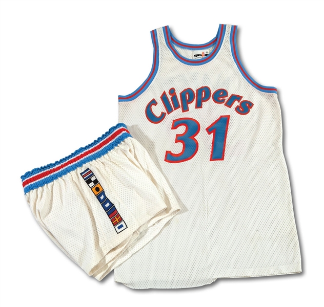 1982-83 SWEN NATER GAME WORN SAN DIEGO CLIPPERS JERSEY AND SHORTS (SDHOC COLLECTION)