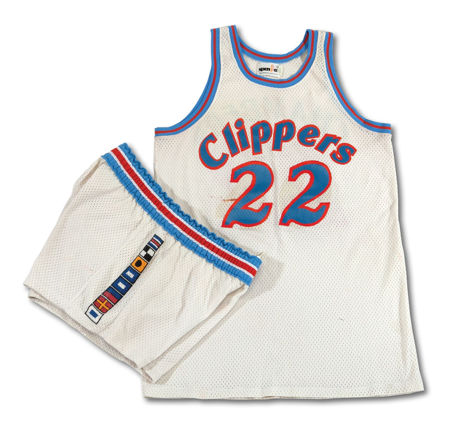 Lot Detail - 1981-82 TOM CHAMBERS (ROOKIE YEAR) SAN DIEGO CLIPPERS GAME  WORN HOME JERSEY AND SHORTS (SDHOC COLLECTION)