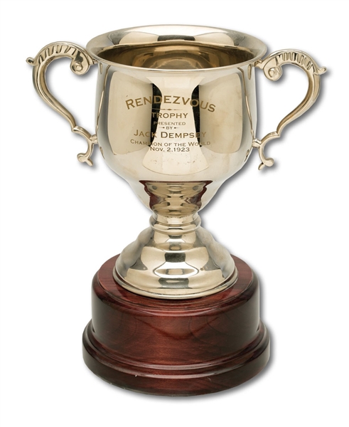 1923 RENDEZVOUS TROPHY PRESENTED BY JACK DEMPSEY (SDHOC COLLECTION)