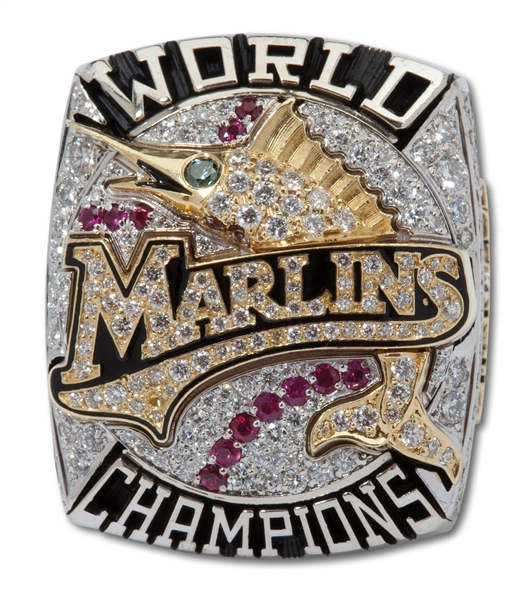 2003 FLORIDA MARLINS WORLD SERIES CHAMPIONS 14K GOLD PLAYERS RING (RAMON CASTRO)