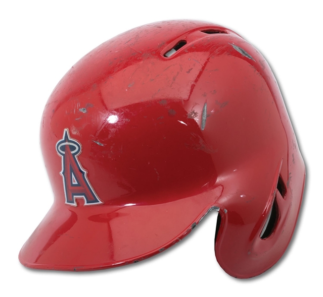 2015 ALBERT PUJOLS LOS ANGELES ANGELS GAME USED BATTING HELMET PHOTO-MATCHED TO HALF THE SEASON INCL. ALL-STAR GAME (MLB AUTH.)