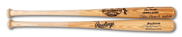 STAN MUSIAL AND TONY GWYNN AUTOGRAPHED BATS