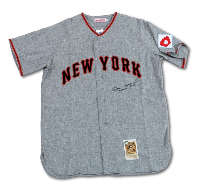 WILLIE MAYS AUTOGRAPHED NEW YORK GIANTS ROOKIE REPLICA JERSEY