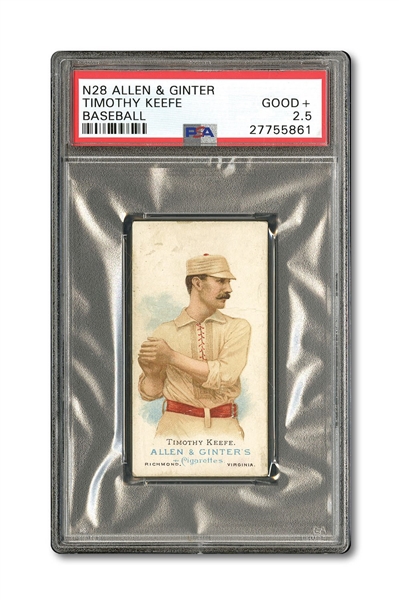 1888 N28 ALLEN & GINTERS TIMOTHY KEEFE PSA GD+ 2.5