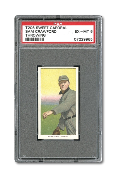 1909-11 T206 SAM CRAWFORD (THROWING) PSA EX-MT 6