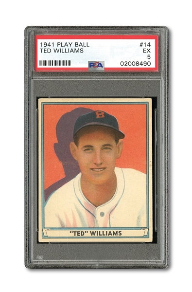 1941 PLAY BALL #14 TED WILLIAMS PSA EX 5