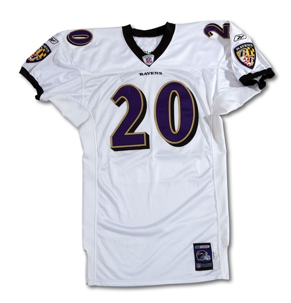 2002 ED REED SIGNED & INSCRIBED BALTIMORE RAVENS GAME WORN JERSEY FROM HIS ROOKIE SEASON