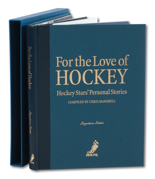 "FOR THE LOVE OF HOCKEY" SIGNATURE SERIES BOOK (LE 66/300) WITH 92 AUTOGRAPHS INCL. ALL LEGENDARY PLAYERS
