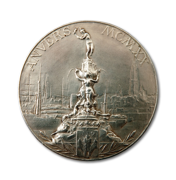 1920 ANTWERP SUMMER OLYMPIC GAMES 2ND PLACE WINNERS SILVER MEDAL