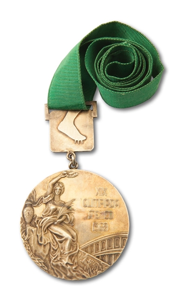 JIM HINES 1968 MEXICO CITY OLYMPIC GOLD MEDAL FOR THE 4x100 METER RELAY (HINES DOCUMENTATION)