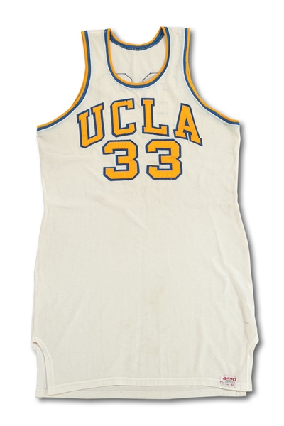 1966-67 LEW ALCINDOR UCLA BRUINS GAME WORN HOME JERSEY (EXCELLENT PROVENANCE, MEARS A10)