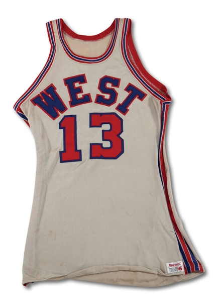 1971 WILT CHAMBERLAIN NBA WESTERN CONFERENCE ALL-STARS GAME WORN JERSEY (MEARS A10)