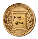 JESSE OWENS 1961 DEL-CRAFT OLYMPIC CHAMPION COMMEMORATIVE GOLD-PLATED BRONZE MEDAL (OWENS ESTATE COLLECTION)