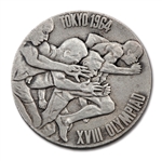 JESSE OWENS 1964 TOKYO SUMMER OLYMPICS STERLING SILVER COMMEMORATIVE COIN (OWENS ESTATE COLLECTION)