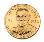 JESSE OWENS CONGRESSIONAL 22K GOLD MEDAL (18 OZ.) ISSUED POSTHUMOUSLY TO OWENS BY PRESIDENT GEORGE H.W. BUSH IN 1990 (OWENS ESTATE COLLECTION)