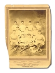 1886 ALTOONAS "PENNA STATE LEAGUE" TEAM CABINET FEATURING JAKE VIRTUE AND DUAL-PLAYER CABINET FEATURING ALTOONAS PLAYERS ZECHER AND CROSS (JAKE VIRTUE COLLECTION)