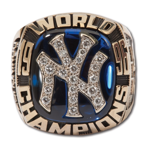 Lot Detail - 1996 NEW YORK YANKEES WORLD SERIES CHAMPIONS 10K GOLD RING ...